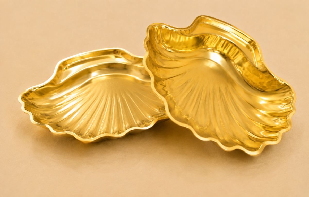 Big Shell Metalized Tray