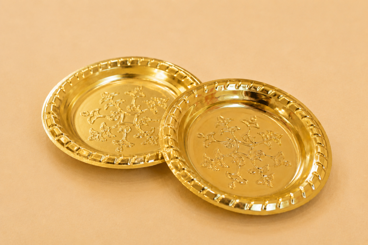 Round Design Metalized Plate